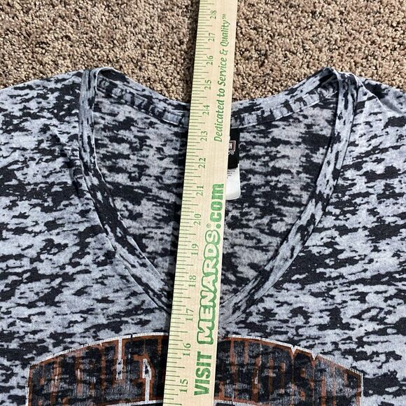 Harley Davidson V Neck Top Women’s M Burnout Logo - Picture 8 of 8